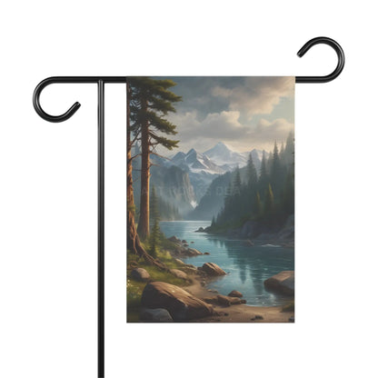 Nature-Inspired Garden Banner with Scenic Landscape Outdoor Decor Seasonal Garden Flag Home and Garden Decoration Gifts