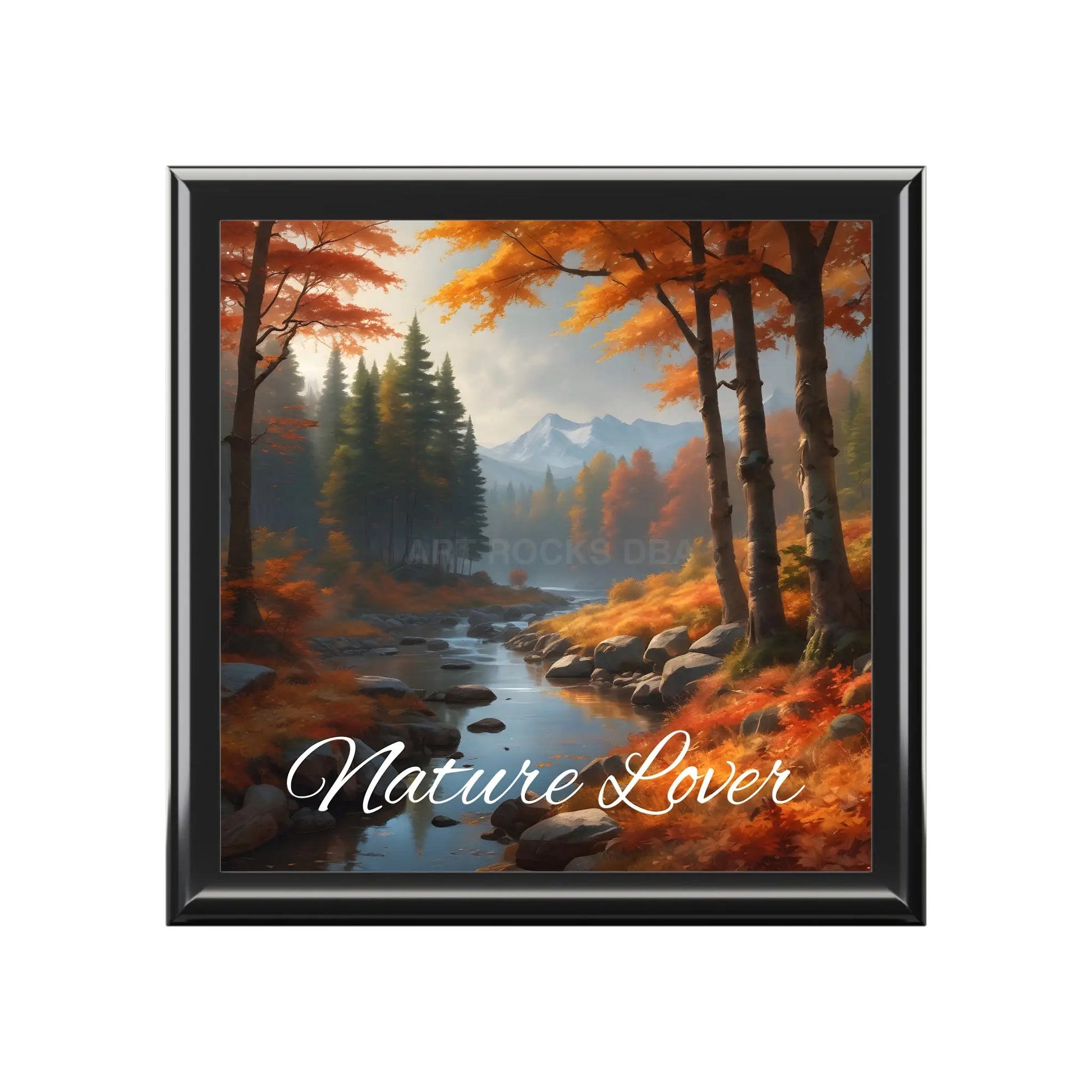 Nature Lover Jewelry Box — Autumn Forest Keepsake Box - Ebony Black / One size - Home Decor