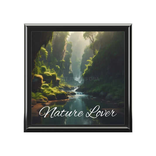 Nature Lover Jewelry Box — Fern River Keepsake Box - Ebony Black / One size - Home Decor