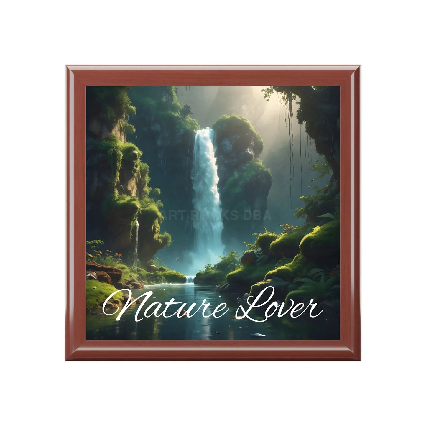 Nature Lover Jewelry Box — Fern Waterfall Keepsake Box - Golden Oak / One size - Home Decor
