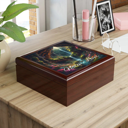 Nature Lover Jewelry Box — Secret Underground Waterfall Keepsake Box - Home Decor