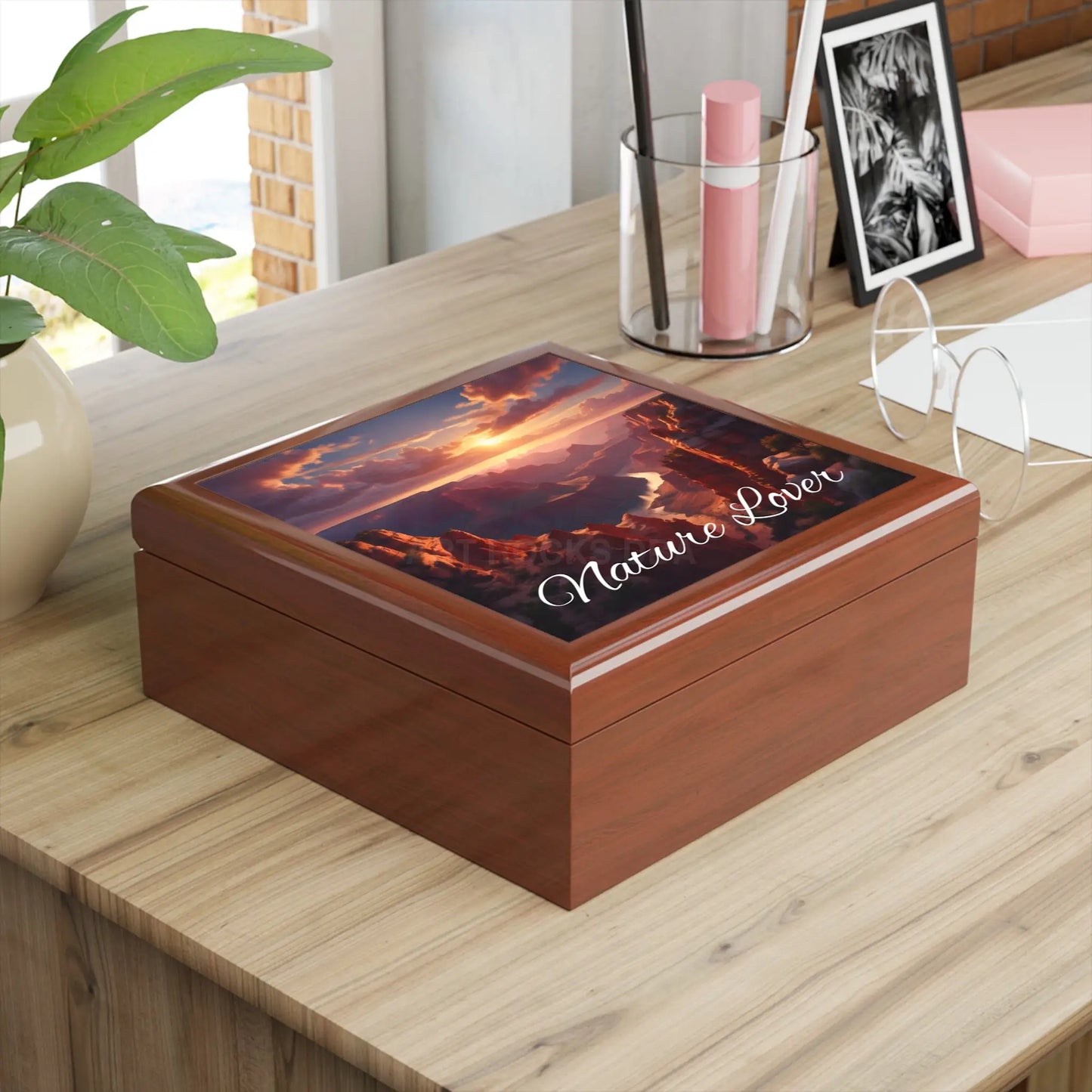 Nature Lover Jewelry Box — Sunset Canyon Keepsake Box - Home Decor