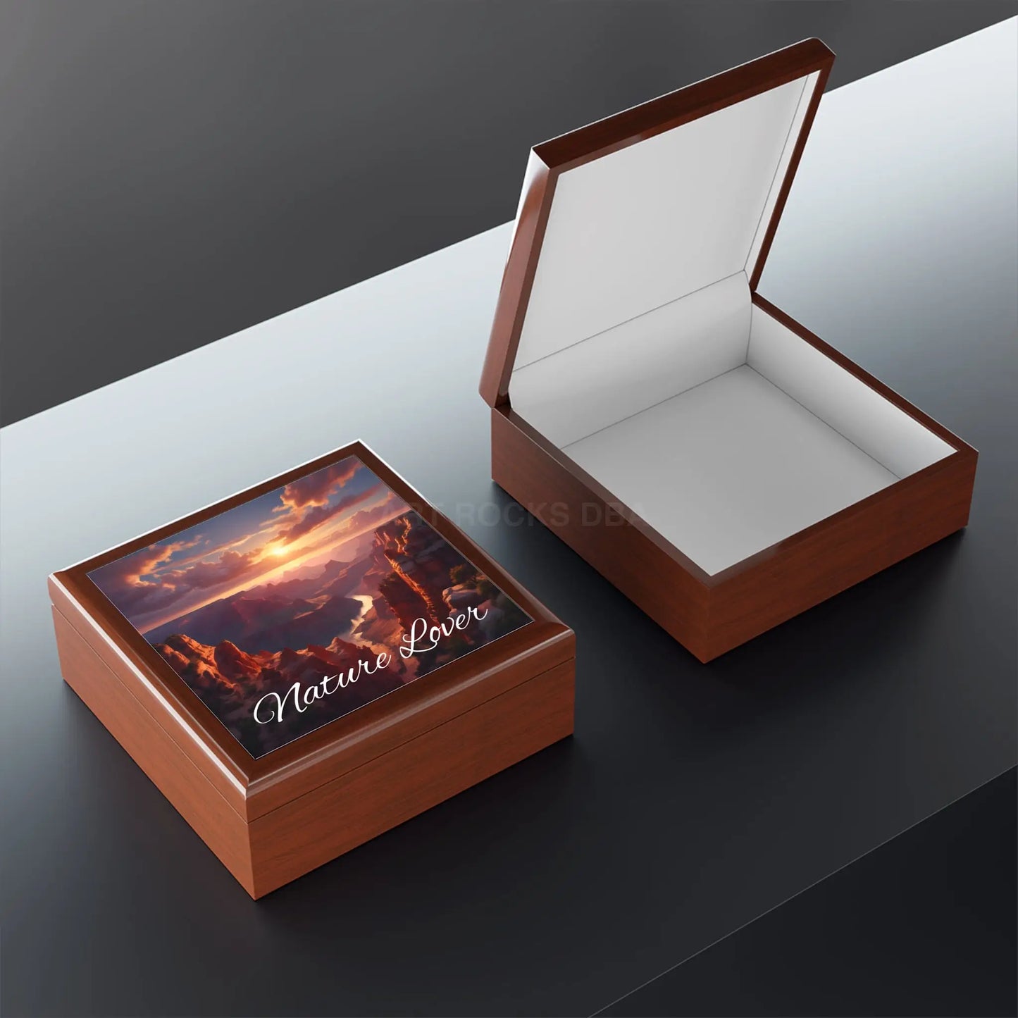 Nature Lover Jewelry Box — Sunset Canyon Keepsake Box - Home Decor