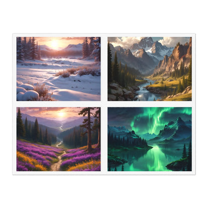 Nature Lover Sticker Sheet Bundle | Aesthetic Art Stickers for Journals Scrapbooking Gifts Home Decor and DIY Projects