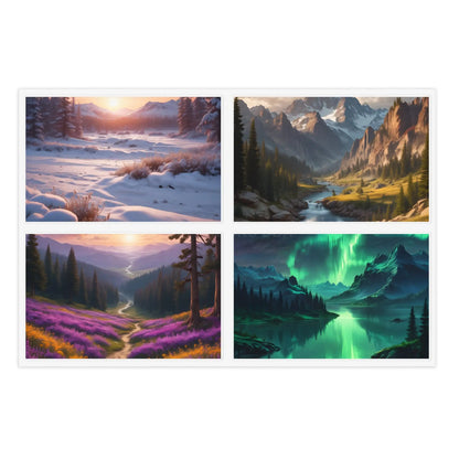 Nature Lover Sticker Sheet Bundle | Aesthetic Art Stickers for Journals Scrapbooking Gifts Home Decor and DIY Projects