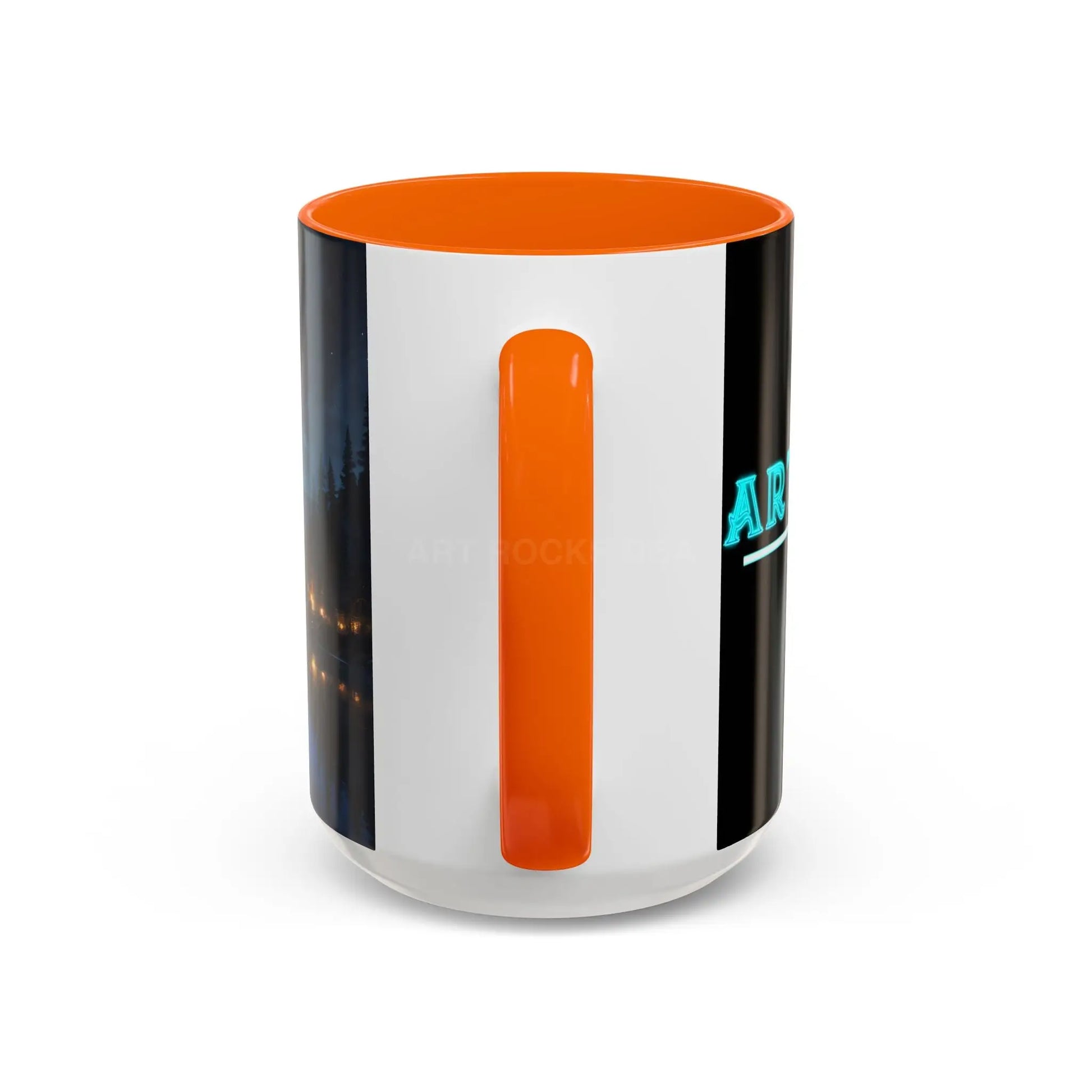 Night Lakeside Coffee Mug — Cozy Forest Reflection Accent Mug (11/15 oz) - Mug