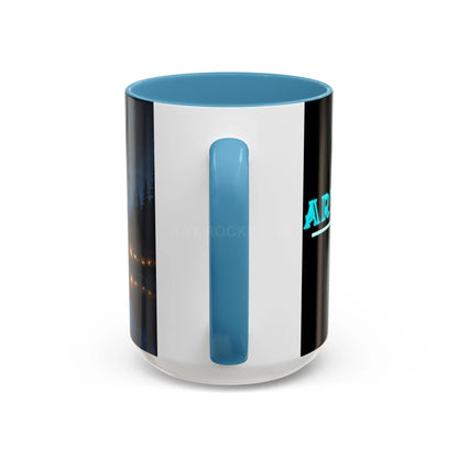 Night Lakeside Coffee Mug — Cozy Forest Reflection Accent Mug (11/15 oz) - Mug