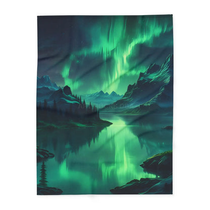 Northern Lights Arctic Fleece Blanket - Cozy Decor for Nature Lovers - 60’’ × 80’’ - Home Decor