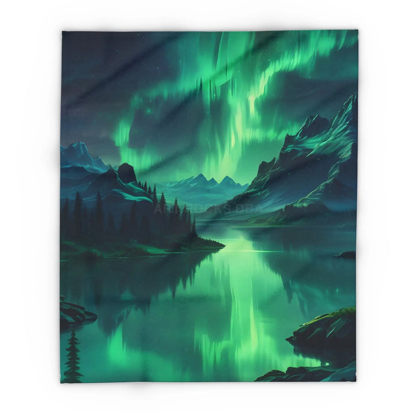 Northern Lights Arctic Fleece Blanket - Cozy Decor for Nature Lovers - 50’’ × 60’’ - Home Decor