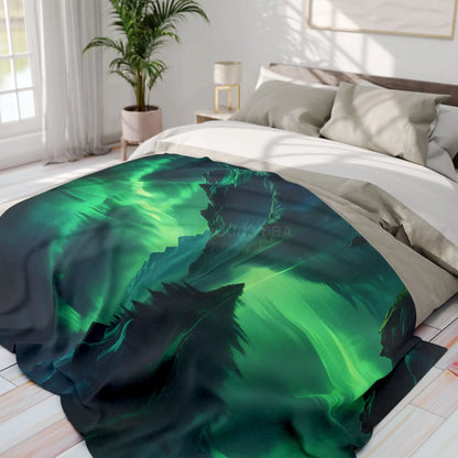 Northern Lights Arctic Fleece Blanket - Cozy Decor for Nature Lovers - Home Decor