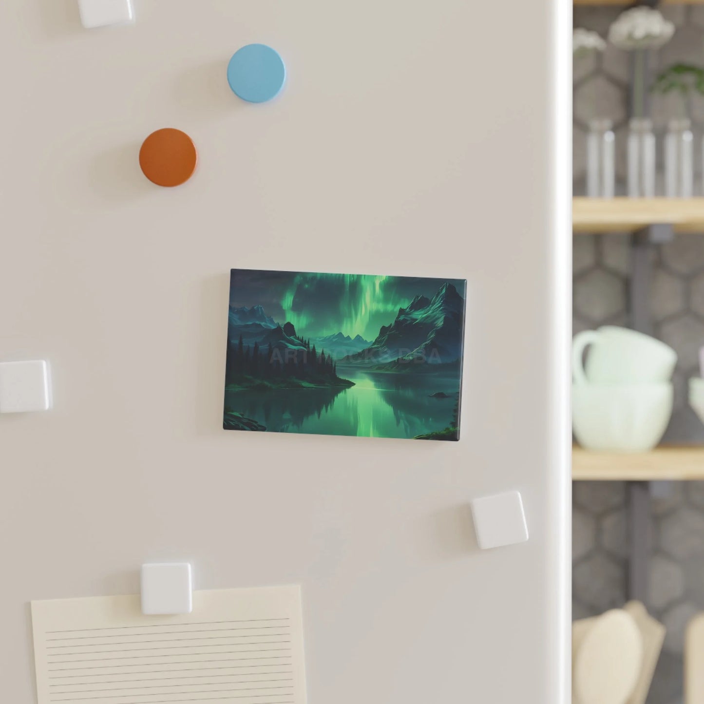 Northern Lights Magnet Aurora Borealis Decoration Nature Lover Gift Home Office Decor Unique Refrigerator Magnet Scenic