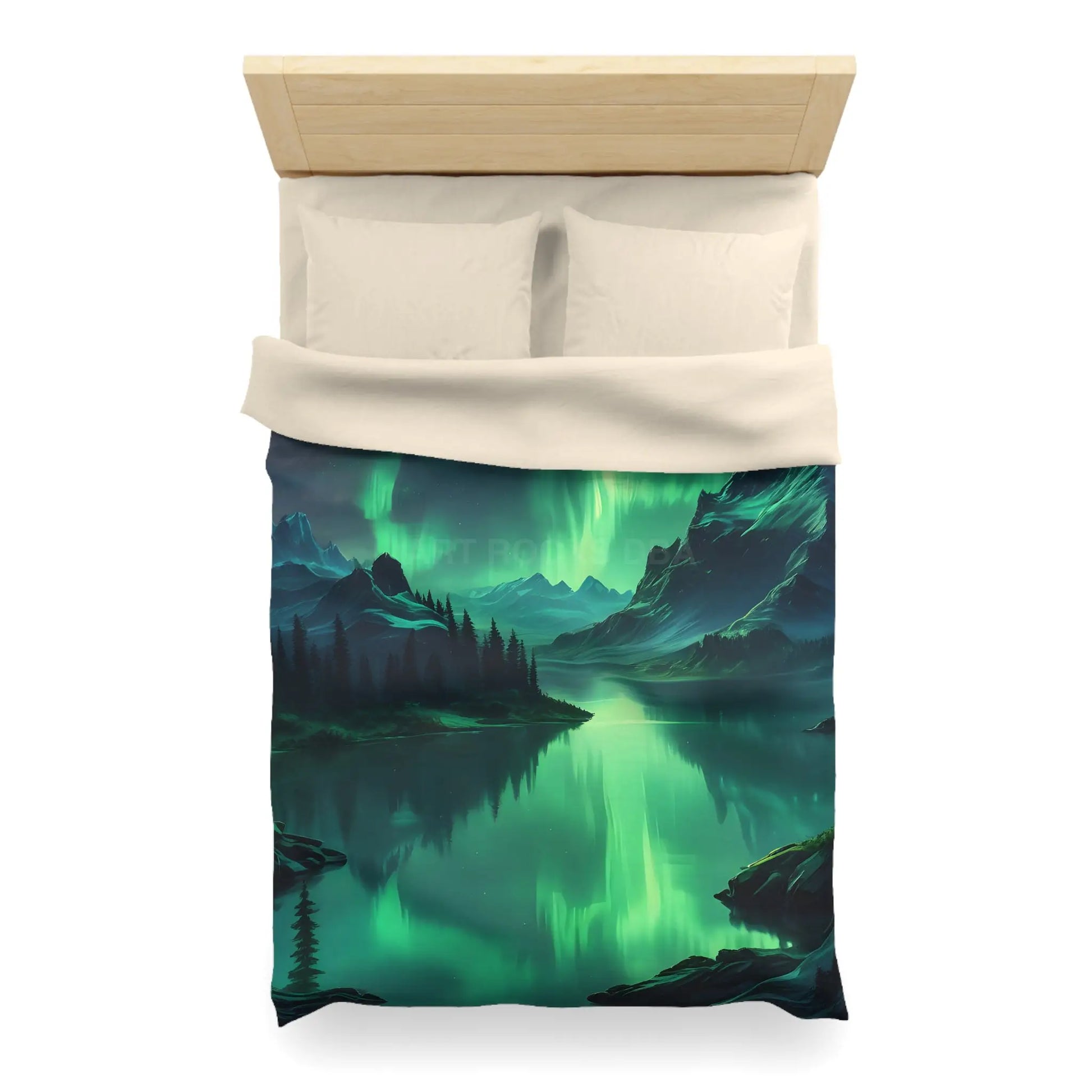 Northern Lights Microfiber Duvet Cover - Home Decor