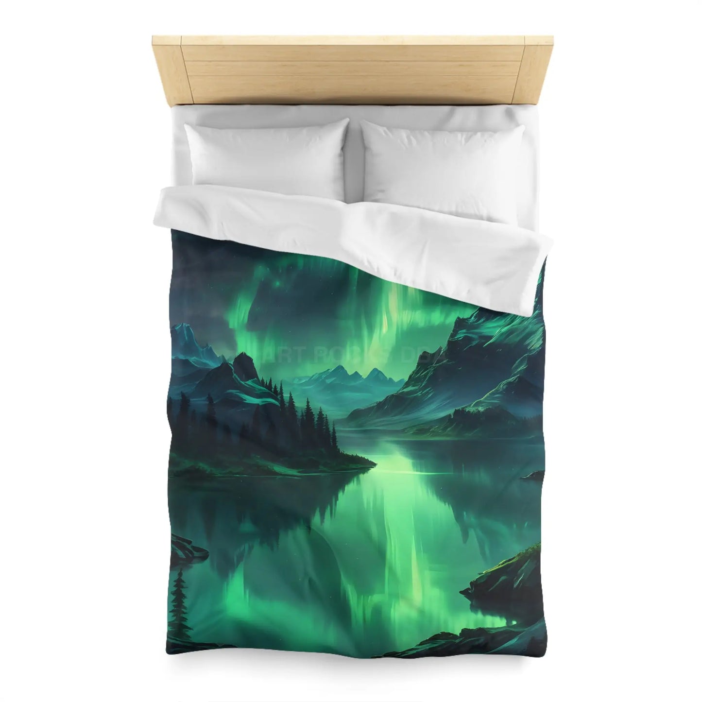Northern Lights Microfiber Duvet Cover - Home Decor