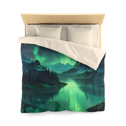 Northern Lights Microfiber Duvet Cover - Home Decor