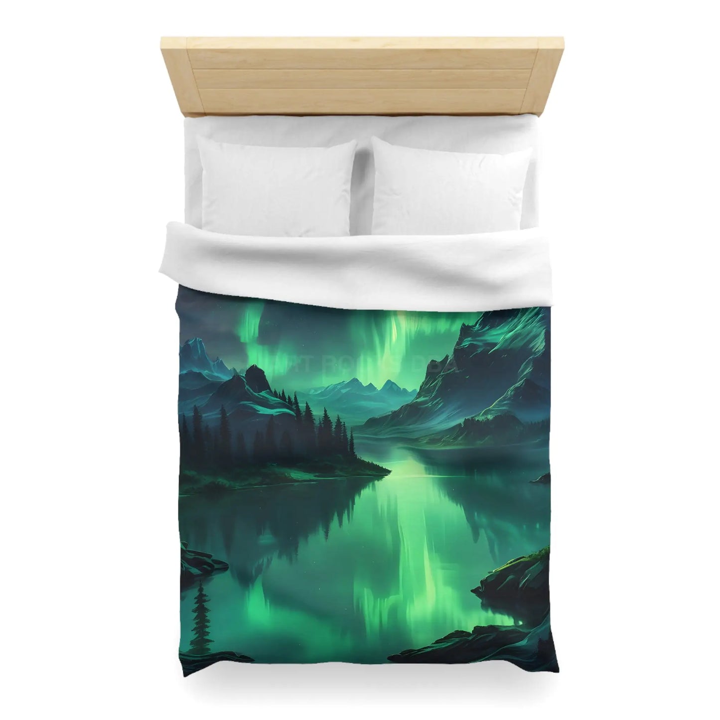 Northern Lights Microfiber Duvet Cover - Home Decor