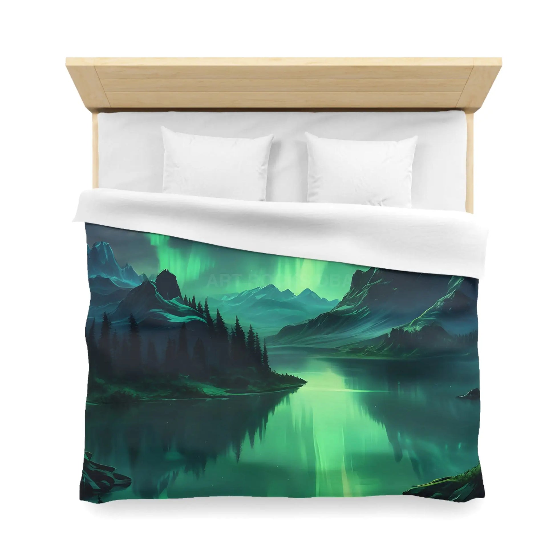 Northern Lights Microfiber Duvet Cover - Home Decor