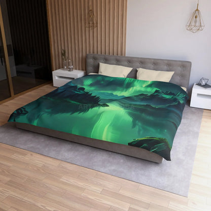 Northern Lights Microfiber Duvet Cover - Home Decor