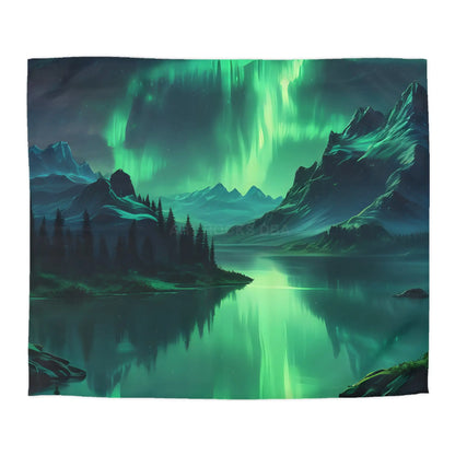 Northern Lights Microfiber Duvet Cover - King / Cream - Home Decor