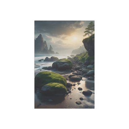 Ocean Beach Garden Banner Outdoor Décor Home & Garden Art Nature-Themed Flag Patio Decoration Welcome Banner - 12’’ ×