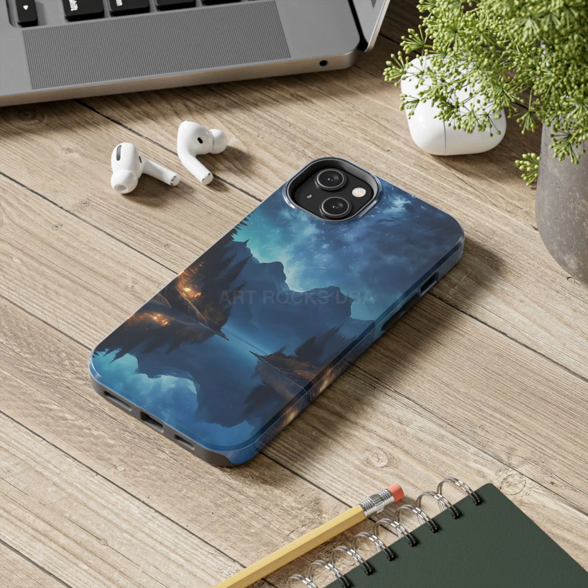 Peaceful Lake Camping Phone Cases Tough Phone Cases for Nature Lovers Unique Phone Accessories Gift for Outdoor