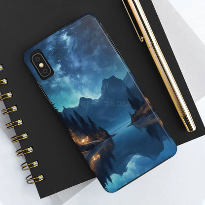 Peaceful Lake Camping Phone Cases Tough Phone Cases for Nature Lovers Unique Phone Accessories Gift for Outdoor