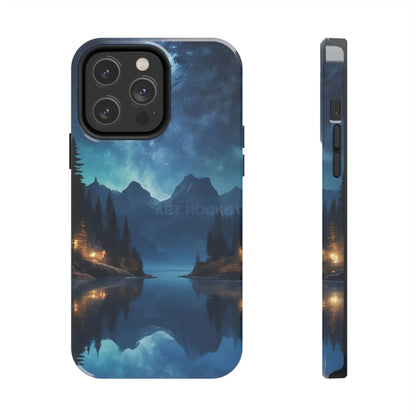 Peaceful Lake Camping Phone Cases Tough Phone Cases for Nature Lovers Unique Phone Accessories Gift for Outdoor
