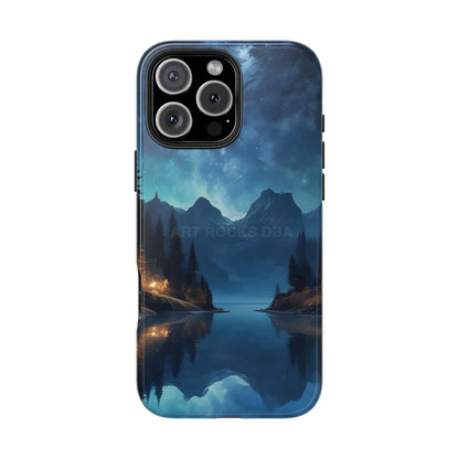 Peaceful Lake Camping Phone Cases Tough Phone Cases for Nature Lovers Unique Phone Accessories Gift for Outdoor
