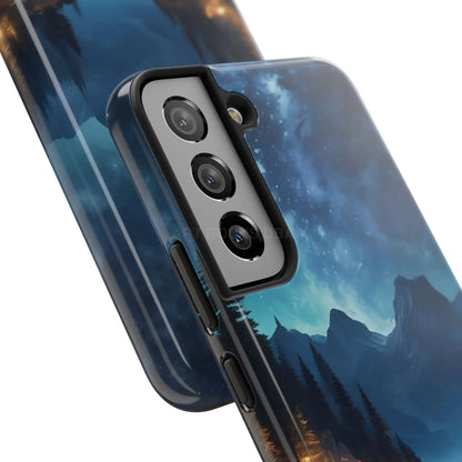 Peaceful Lake Camping Phone Cases Tough Phone Cases for Nature Lovers Unique Phone Accessories Gift for Outdoor