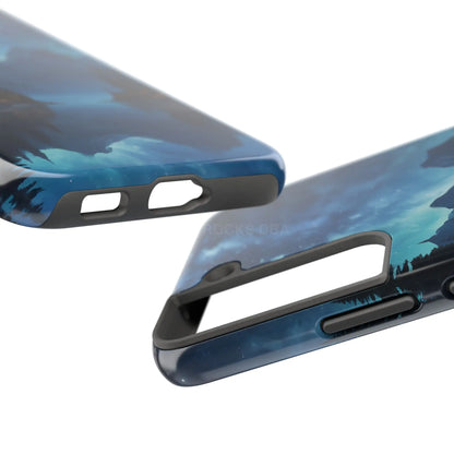 Peaceful Lake Camping Phone Cases Tough Phone Cases for Nature Lovers Unique Phone Accessories Gift for Outdoor