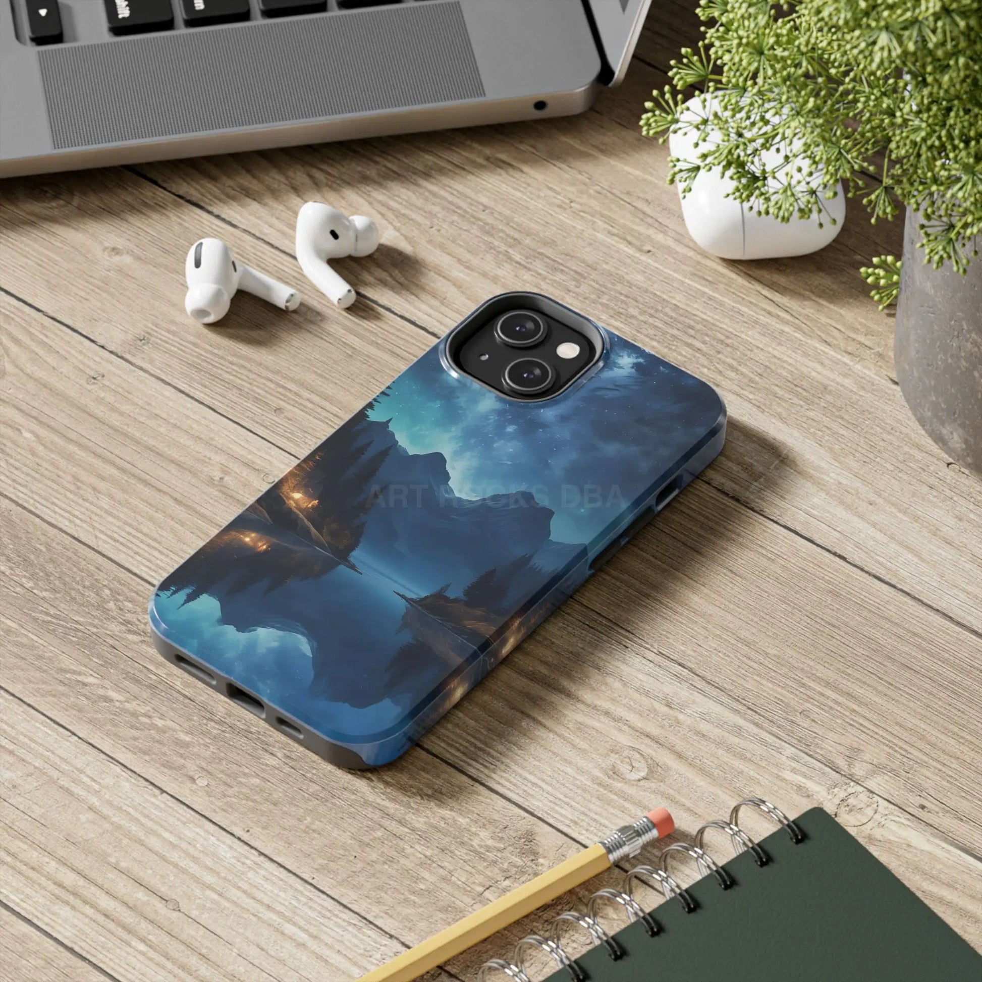 Peaceful Lake Camping Phone Cases Tough Phone Cases for Nature Lovers Unique Phone Accessories Gift for Outdoor