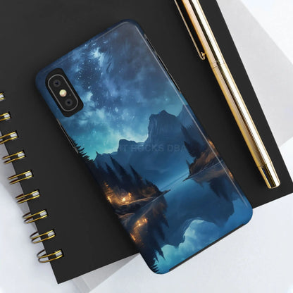 Peaceful Lake Camping Phone Cases Tough Phone Cases for Nature Lovers Unique Phone Accessories Gift for Outdoor