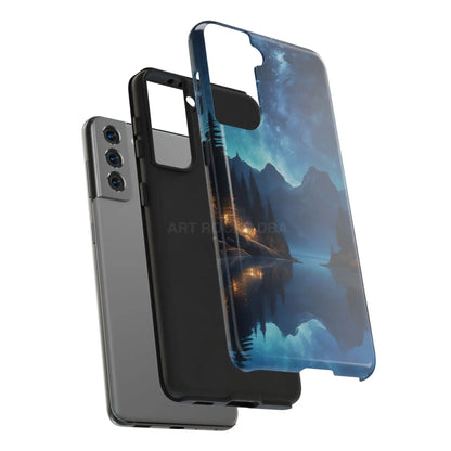Peaceful Lake Camping Phone Cases Tough Phone Cases for Nature Lovers Unique Phone Accessories Gift for Outdoor