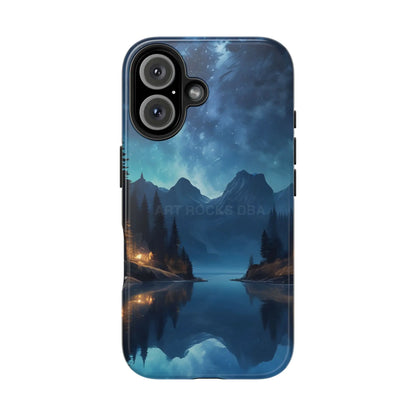Peaceful Lake Camping Phone Cases Tough Phone Cases for Nature Lovers Unique Phone Accessories Gift for Outdoor