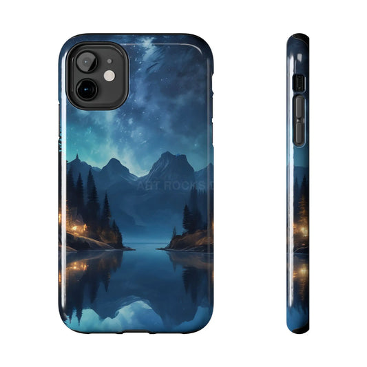 Peaceful Lake Camping Phone Cases Tough Phone Cases for Nature Lovers Unique Phone Accessories Gift for Outdoor