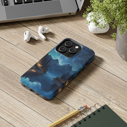 Peaceful Lake Camping Phone Cases Tough Phone Cases for Nature Lovers Unique Phone Accessories Gift for Outdoor