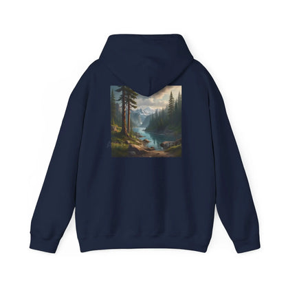 Pine Tree Lake Hoodie | Cozy Unisex Sweatshirt Perfect for Art Lovers Gift for Artists Nature-Inspired Fashion Casual
