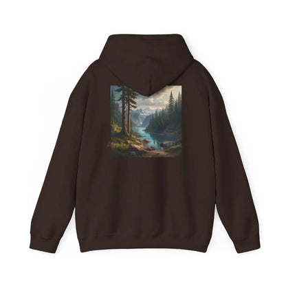 Pine Tree Lake Hoodie | Cozy Unisex Sweatshirt Perfect for Art Lovers Gift for Artists Nature-Inspired Fashion Casual