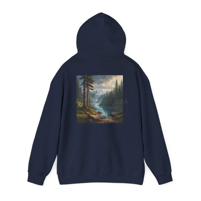 Pine Tree Lake Hoodie | Cozy Unisex Sweatshirt Perfect for Art Lovers Gift for Artists Nature-Inspired Fashion Casual