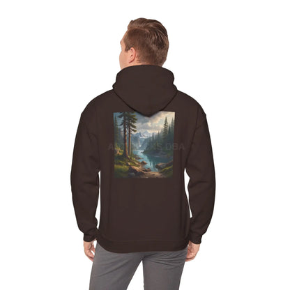 Pine Tree Lake Hoodie | Cozy Unisex Sweatshirt Perfect for Art Lovers Gift for Artists Nature-Inspired Fashion Casual