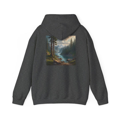 Pine Tree Lake Hoodie | Cozy Unisex Sweatshirt Perfect for Art Lovers Gift for Artists Nature-Inspired Fashion Casual