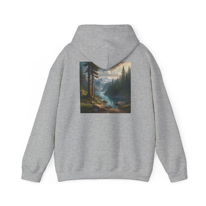 Pine Tree Lake Hoodie | Cozy Unisex Sweatshirt Perfect for Art Lovers Gift for Artists Nature-Inspired Fashion Casual