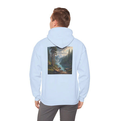 Pine Tree Lake Hoodie | Cozy Unisex Sweatshirt Perfect for Art Lovers Gift for Artists Nature-Inspired Fashion Casual