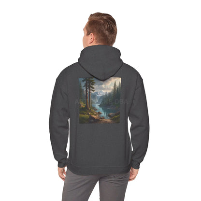 Pine Tree Lake Hoodie | Cozy Unisex Sweatshirt Perfect for Art Lovers Gift for Artists Nature-Inspired Fashion Casual