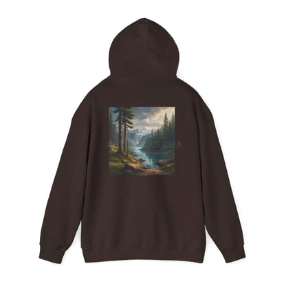 Pine Tree Lake Hoodie | Cozy Unisex Sweatshirt Perfect for Art Lovers Gift for Artists Nature-Inspired Fashion Casual