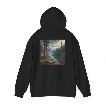 Pine Tree Lake Hoodie | Cozy Unisex Sweatshirt Perfect for Art Lovers Gift for Artists Nature-Inspired Fashion Casual