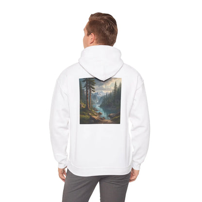 Pine Tree Lake Hoodie | Cozy Unisex Sweatshirt Perfect for Art Lovers Gift for Artists Nature-Inspired Fashion Casual