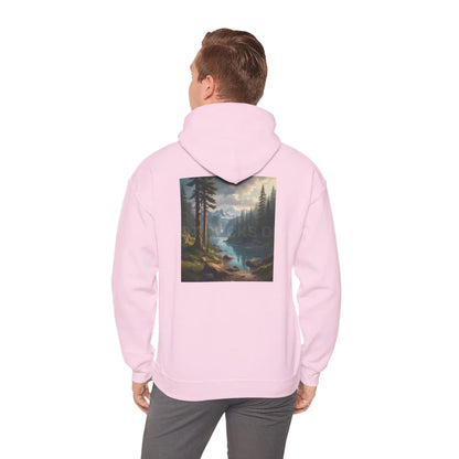 Pine Tree Lake Hoodie | Cozy Unisex Sweatshirt Perfect for Art Lovers Gift for Artists Nature-Inspired Fashion Casual