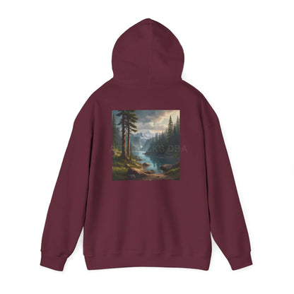 Pine Tree Lake Hoodie | Cozy Unisex Sweatshirt Perfect for Art Lovers Gift for Artists Nature-Inspired Fashion Casual