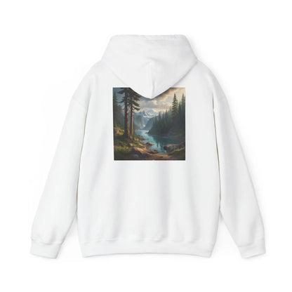 Pine Tree Lake Hoodie | Cozy Unisex Sweatshirt Perfect for Art Lovers Gift for Artists Nature-Inspired Fashion Casual