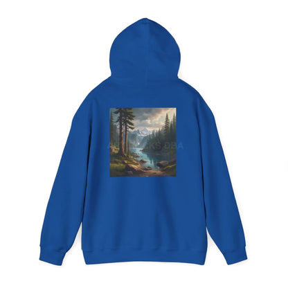 Pine Tree Lake Hoodie | Cozy Unisex Sweatshirt Perfect for Art Lovers Gift for Artists Nature-Inspired Fashion Casual